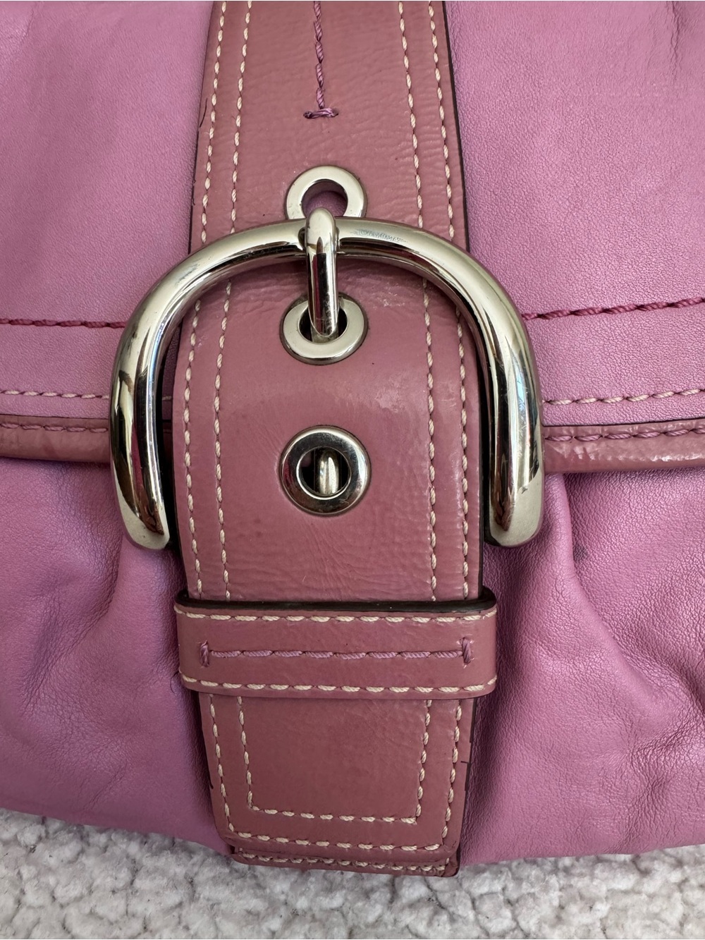 Coach Y2K Pink Soho Flap Shoulder Bag F15204 - Picture 9 of 15